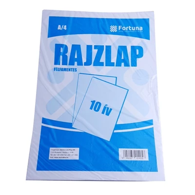 Fortuna félfamentes A4 rajzlap