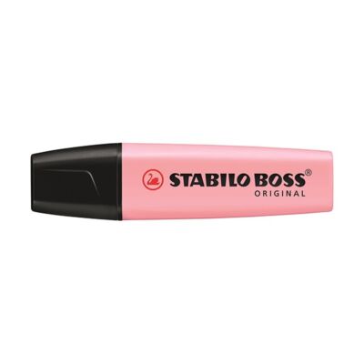 Szövegkiemelő filc - Stabilo Boss Pastel - pasztell rózsaszín
