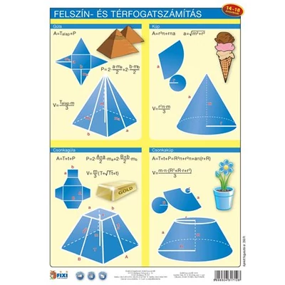 Felszín- és térfogatszámítás tanulói munkalap