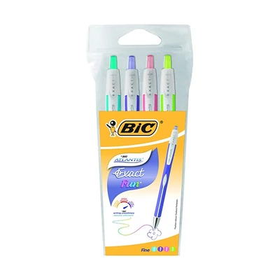 Golyóstoll készlet 0,3 mm - BIC Atlantis Exact - 4 szín / csomag