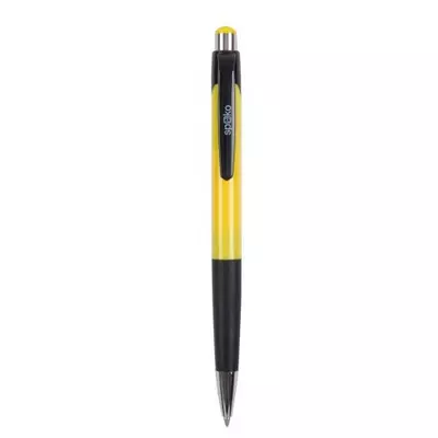 Spoko 0112 nyomógombos golyóstoll - 0,5 mm - sárga tolltest