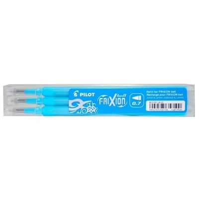 Tollbetét Pilot Frixion radírozható rollertoll betét 0,7 mm világoskék