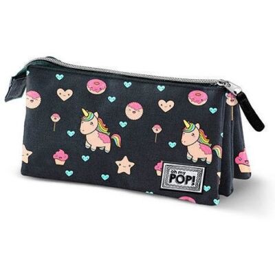 Oh my Pop Popnicorn unikornis 3 rekeszes tolltartó kozmetikai táska