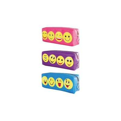 Smiley négyszögletes bedobálós tolltartó