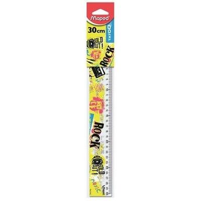 Vonalzó 30 cm - Maped Tatoo Rock