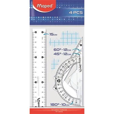 Vonalzó készlet 4 db-os - Maped Start - kicsi