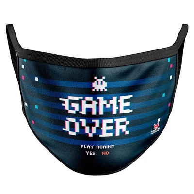Szájmaszk - gyermek méret (5-10 éves korig) - Game Over