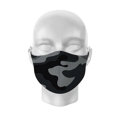 Szájmaszk 2 rétegű - tinédzser felnőtt méret - Military terepmintás