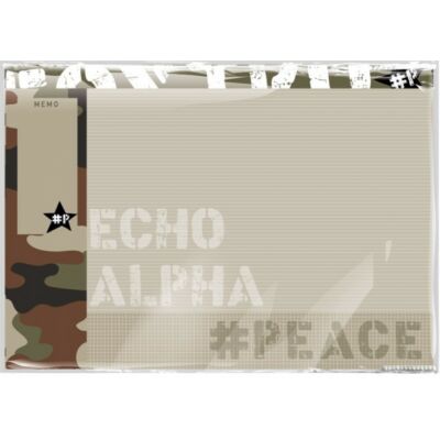 Alpha Peace terepmintás asztali jegyzetelhető könyöklő