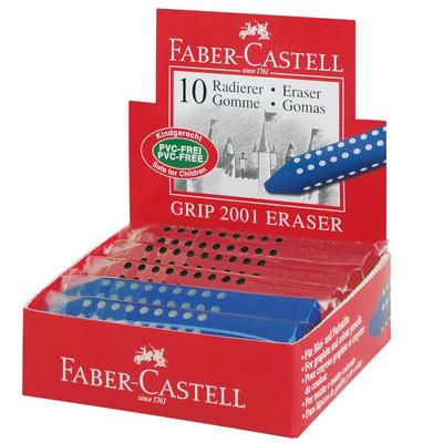Radír - Faber-Castell Grip - háromszögletű - piros / kék
