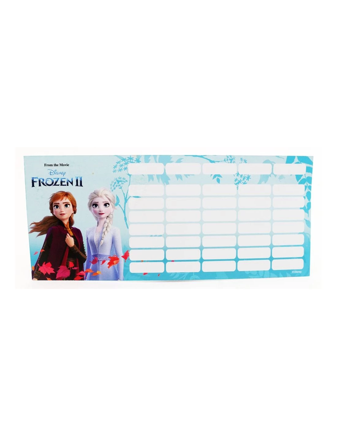 Jégvarázs órarend - mini - Frozen II Believe