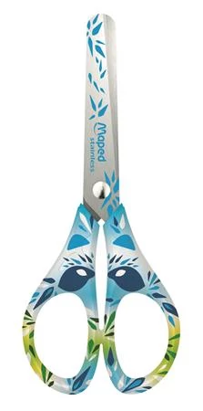 Iskolai / általános olló 13 cm - Maped Mini Cute állatos - kék