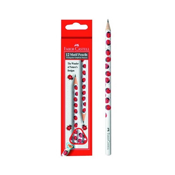 Faber-Castell Grip 2001 grafitceruza háromszögletű ceruzatest - B - katicás