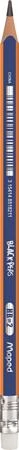 Maped háromszögletű grafitceruza radírral Black Peps Navy - HB