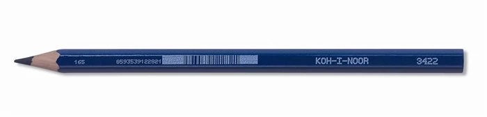 Koh-I-Noor színes ceruza vastag hatszögletű ceruzatest - kék / egyszínű postairón /