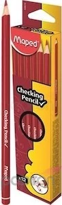 Maped Checking ellenőrző színes ceruza - piros / egyszínű postairón, javítóceruza /
