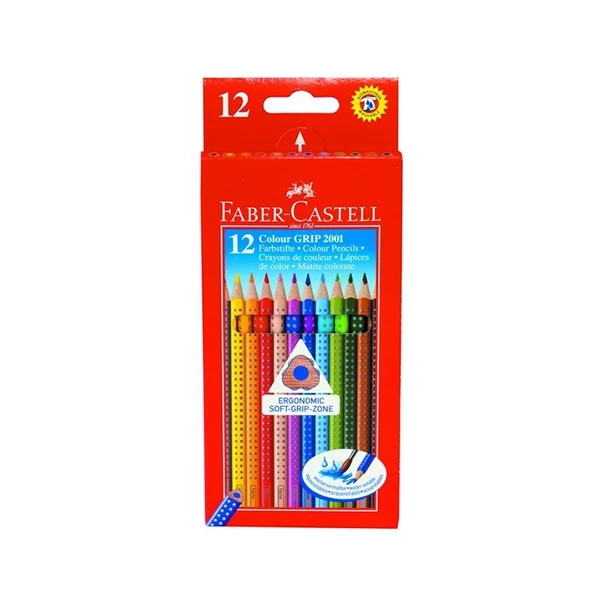 Színes ceruza készlet háromszögletű - Faber-Castell Grip 2001 - 12 db/csomag