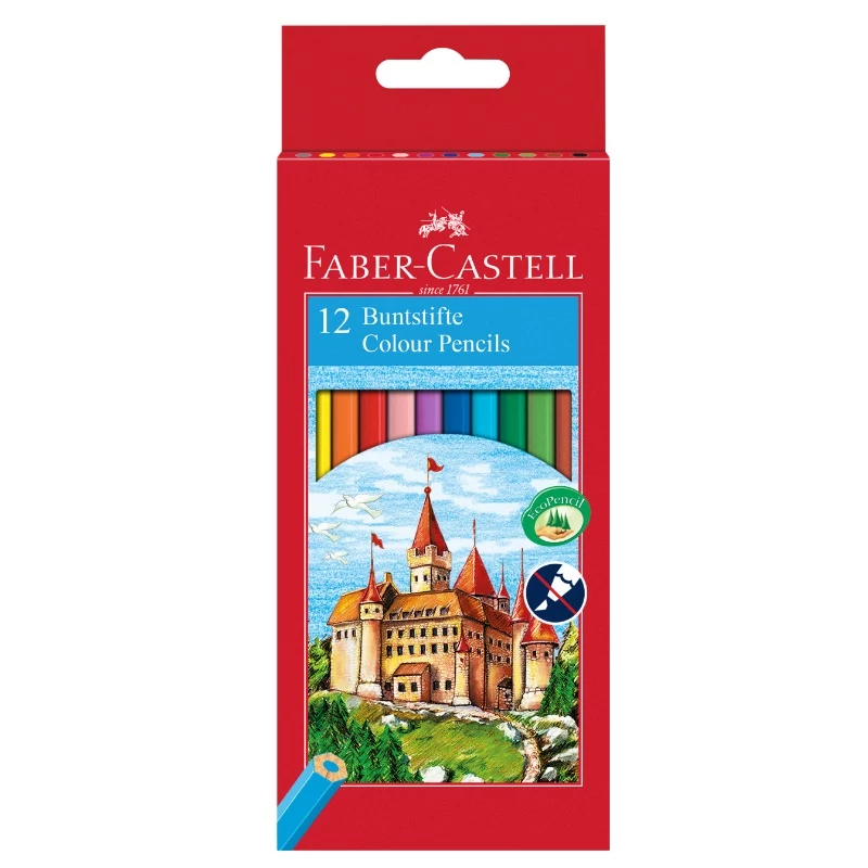 Színes ceruza készlet hatszögletű - Faber-Castell Classic - 12 db/csomag