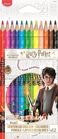 Maped háromszögletű színes ceruza készlet - Harry Potter Kids - 12 db/csomag
