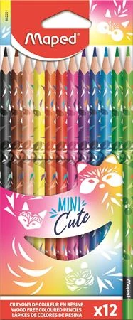 Színes ceruza készlet 12 db/cs - Maped Mini Cute állatos