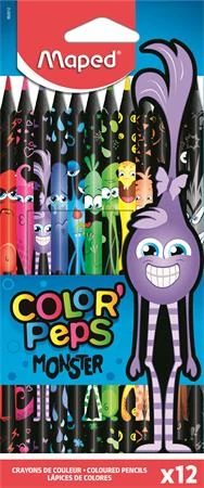 Maped háromszögletű színes ceruza készlet - Color Peps Monster - 12 db/csomag