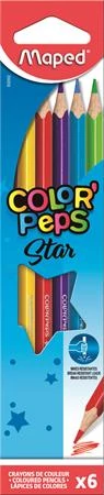 Maped háromszögletű színes ceruza készlet - Color Peps Star - 6 db/csomag