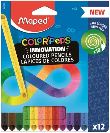 Maped háromszögletű színes ceruza készlet - Color Peps Infinity - 12 db/csomag