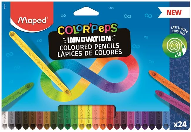 Maped háromszögletű színes ceruza készlet - Color Peps Infinity - 24 db/csomag