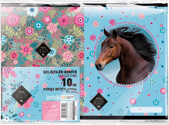 Lovas füzetborító A5 - 10 db/csomag - Wild Beauty Blue