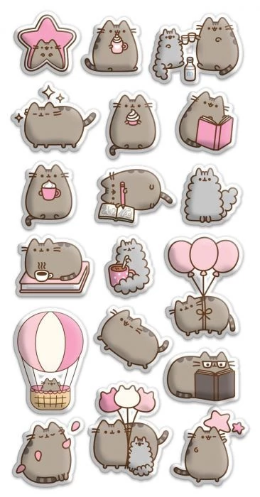 Pusheen cat puffy matrica - cicás
