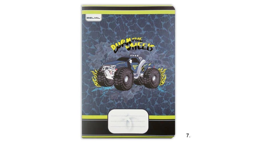 Burn the wheels kockás füzet A5 - Belmil 40 lapos