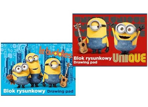 Vázlatfüzet - Minionos - A4 (piros)