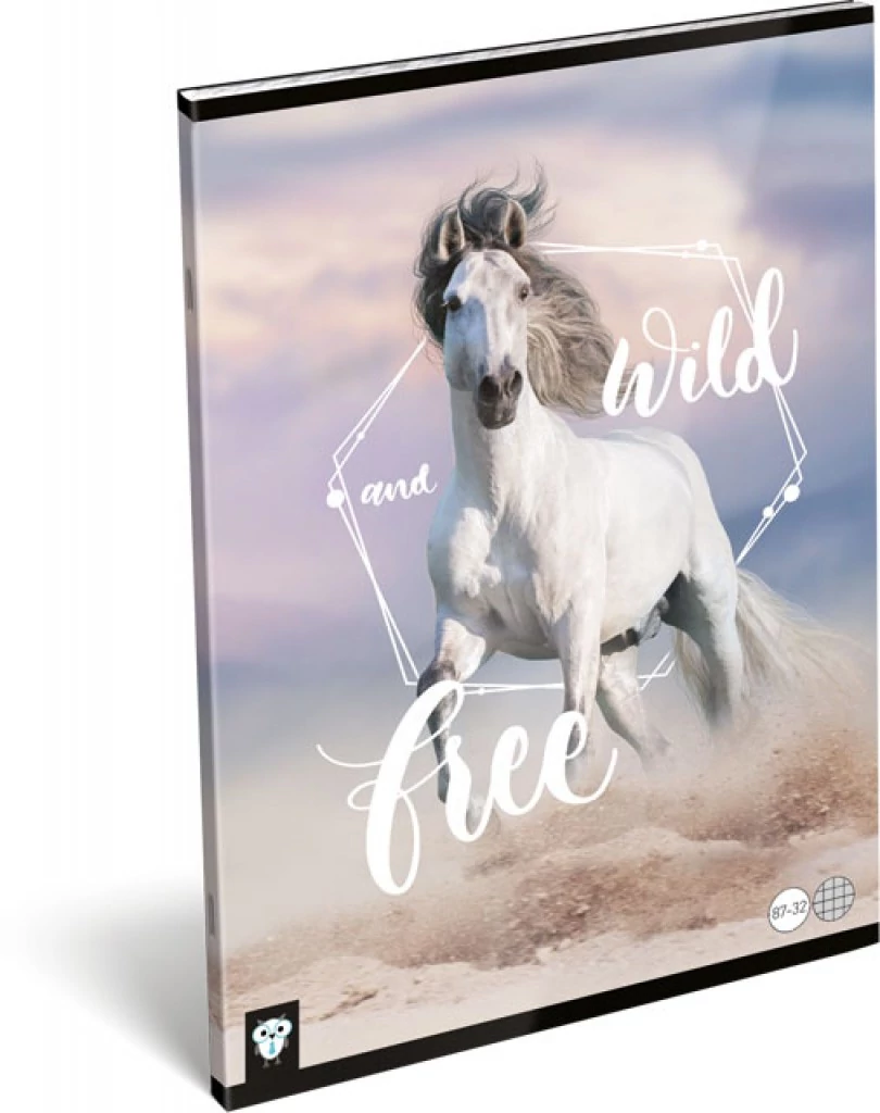 Lovas kockás füzet - A4 - 87-32 - Kis Bagoly Wild and free