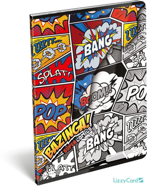 Bazinga kockás füzet - A4 - 87-32 - Supercomics