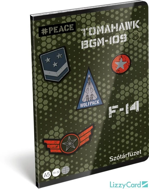 Terepmintás szótár füzet Peace Pixel - A5 - 31-32