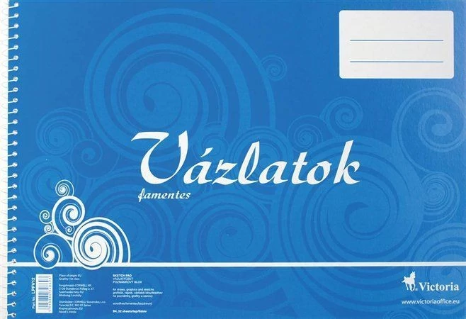 Vázlatfüzet - Famentes spirál Vázlatok / Cool by Victoria - B4