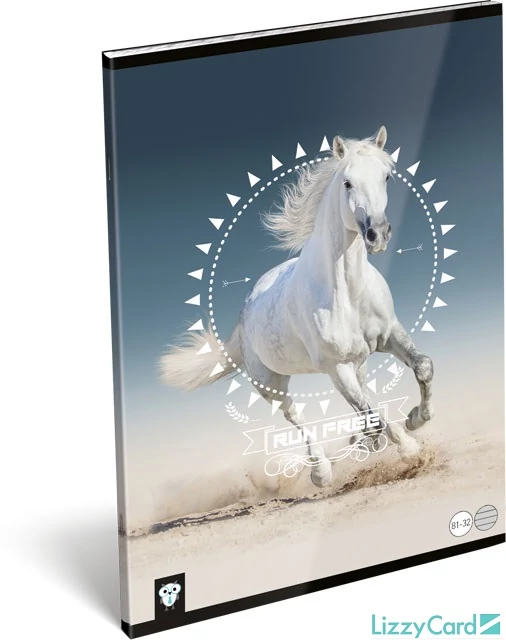 Lovas vonalas füzet - A4 - 81-32 - Kis Bagoly Horse