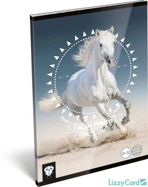 Lovas vonalas füzet - A5 - 21-32 - Kis Bagoly Horse