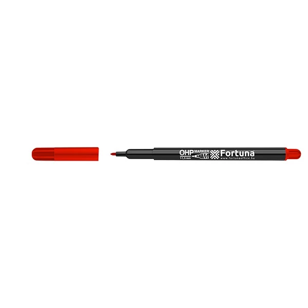Alkoholos marker / filc - Fortuna OHP M - 1–1,5 mm - piros