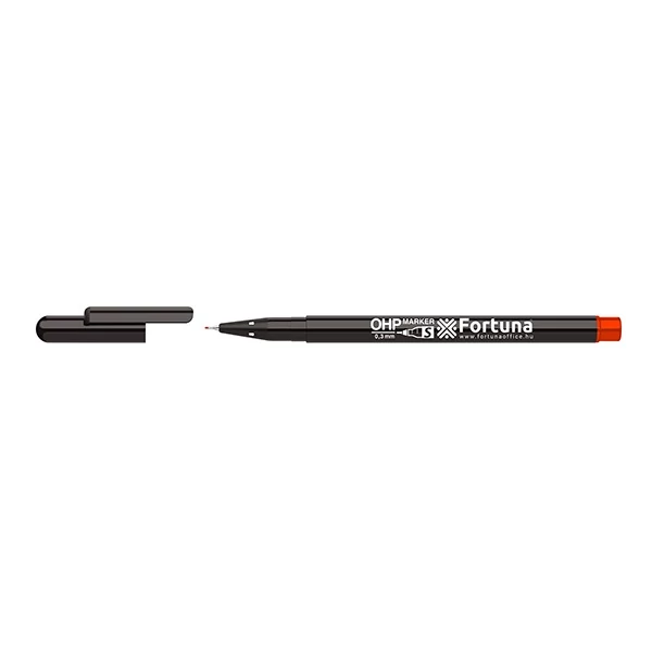 Alkoholos marker / filc - Fortuna OHP S - 0,3 mm - piros