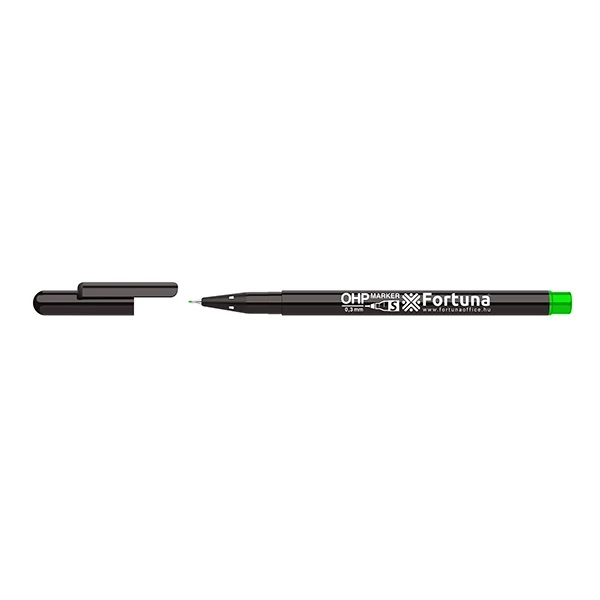 Alkoholos marker / filc - Fortuna OHP S - 0,3 mm - zöld