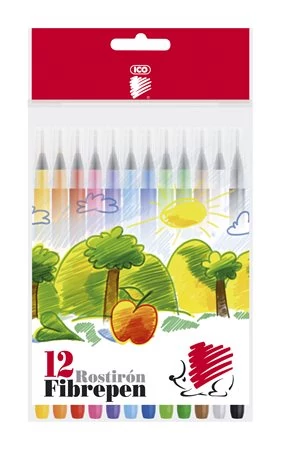 ICO filctoll készlet - 1 mm vonalvastagság - 12 szín Süni 
