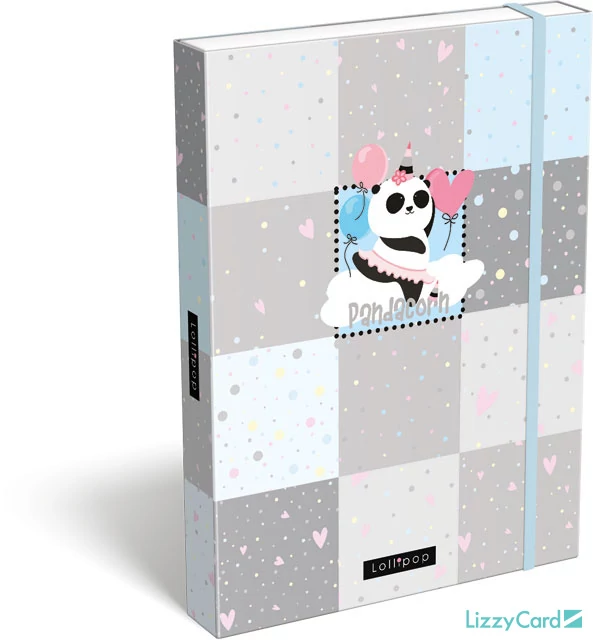 Panda-unikornisos A4 füzetbox - Lollipop Pandacorn