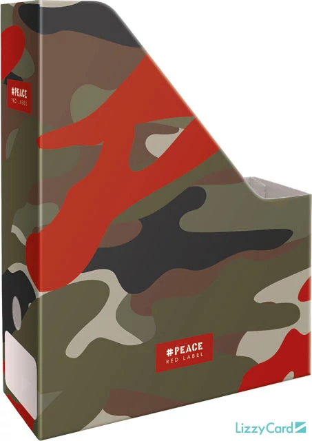 Terepmintás irattartó papucs A4 - Peace Red Label