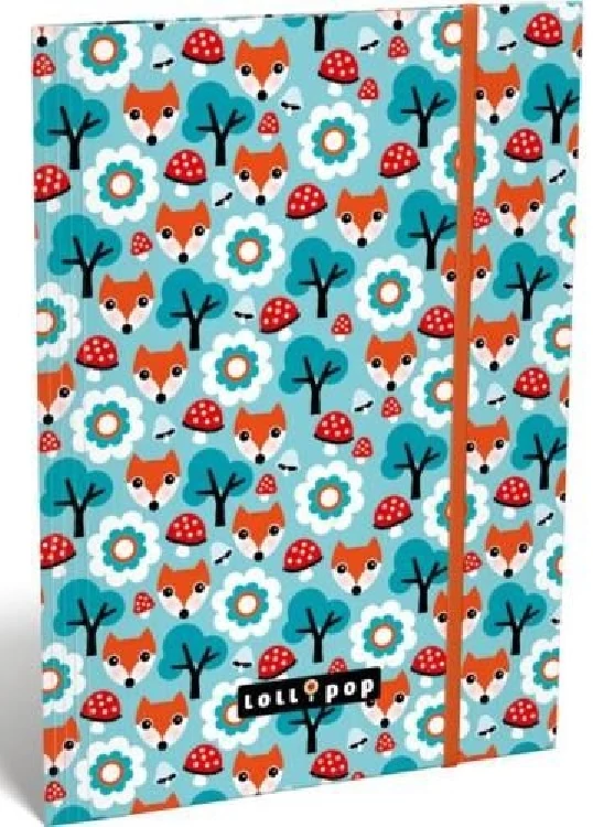 Lollipop A4 gumis mappa - Foxy - rókás