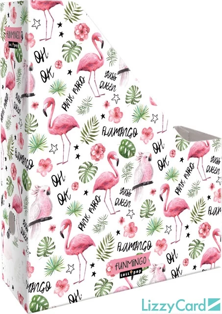 Flamingós irattartó papucs A4 - Lollipop Funmingo