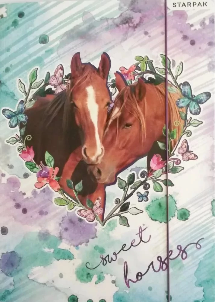 Lovas A4 gumis mappa - Sweet Horses