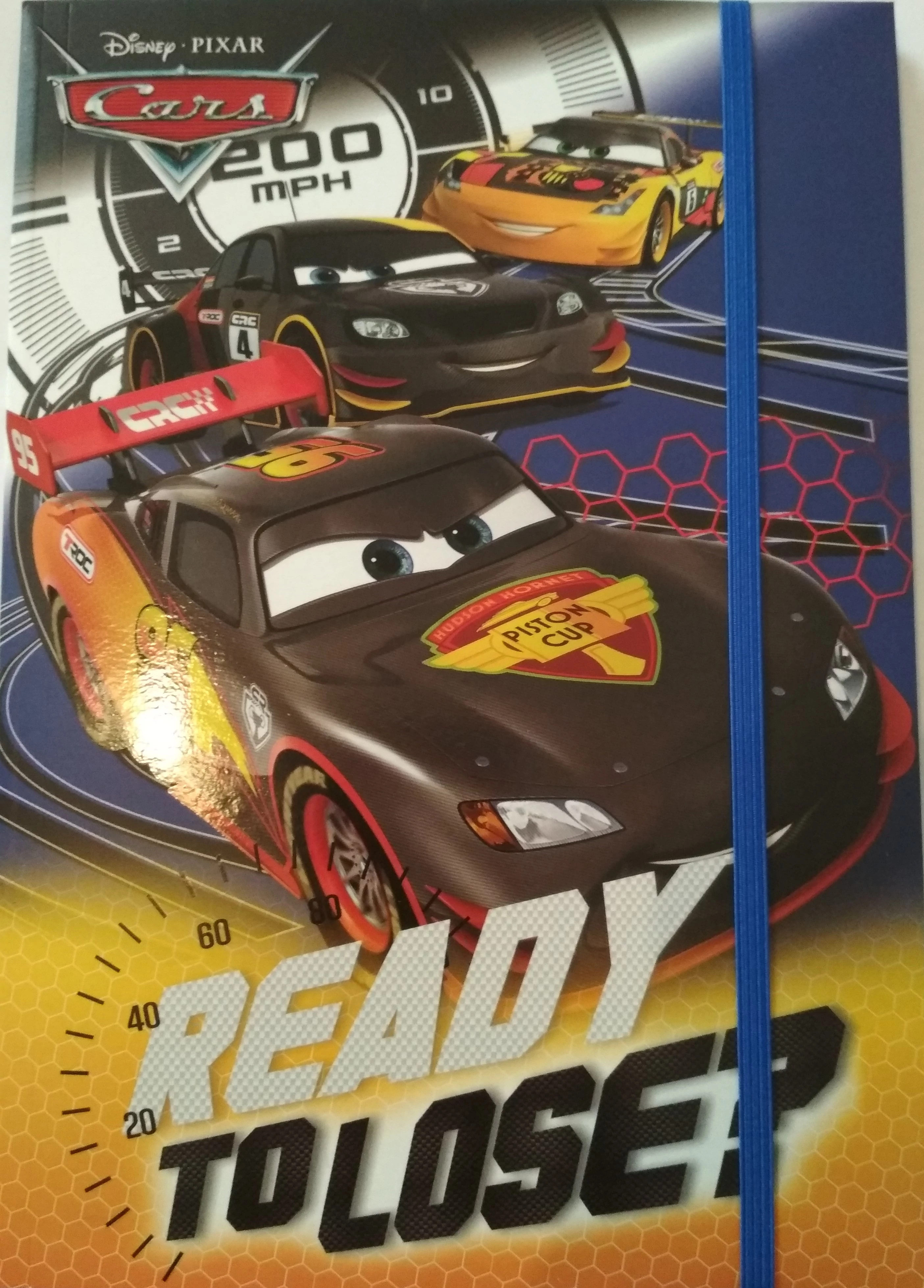 Verdák gumis mappa A5 - Cars