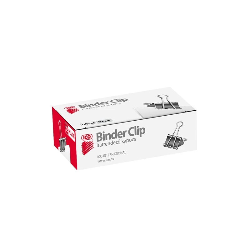 Binder csipesz - 19 mm 12 db/doboz - ICO