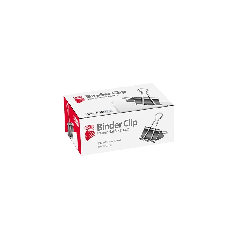 Binder csipesz - 41 mm 12 db/doboz - ICO